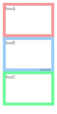 relative(相対配置)とabsolute(絶対配置)の基本形